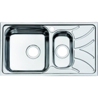 Мойка для кухни с выпуском арт. 021UPSOi84, нержавеющая сталь, шелк, 1 1/2, чаша слева Arro ARR78SXi77K