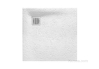 Душевой поддон из материала Stonex® Roca Terran 800x800 белый, с сифоном  и решеткой, AP10332032001100