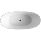 Ванна акриловая Azario GLASGOW 1660х780х665, свободностоящая, в комплекте с сифоном и металлической рамой, цвет белый (GLA16778)