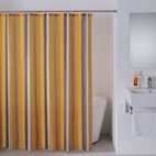 Штора для ванной комнаты, 180*200 см, полиэстер, Quiet Stripes, Milardo, 710P180M11