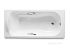 Чугунная ванна Roca Haiti 160x80 с отверстиями для ручек, anti-slip 2330G000R