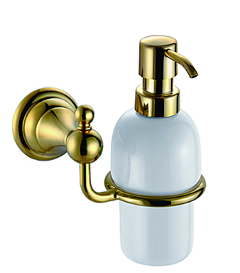 Дозатор жидкого мыла Azario ELVIA подвесной, керамический, золото (AZ-91112G) AZ-91112G