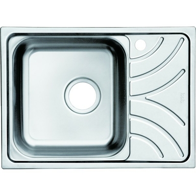 Мойка для кухни с выпуском арт. 011UPSOi84, нержавеющая сталь, полированная, чаша слева Arro ARR60PLi77K ARR60PLi77K