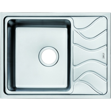 Мойка для кухни c выпуском арт. 011UPSOi84, нержавеющая сталь, шелк, чаша слева Reeva REE61SLi77K REE61SLi77K