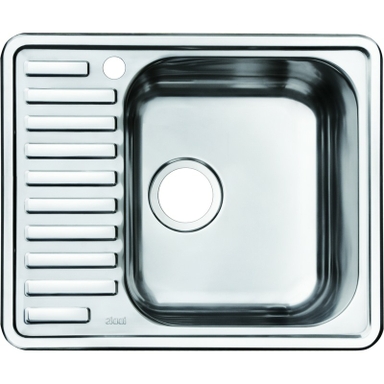 Мойка для кухни с выпуском арт. 011UPSOi84, нержавеющая сталь, полированная, чаша справа Strit STR58PRi77K STR58PRi77K