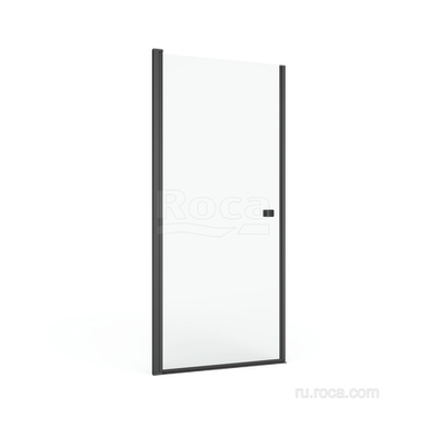 Душевое ограждение Roca Roca Capital Дверь распашная 1000X1950, прозрачное стекло, черный M4710016M M4710016M
