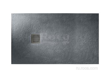 Душевой поддон из материала Stonex® Roca Terran 1200x800 графит, с сифоном  и решеткой, AP1014B032001200 AP1014B032001200