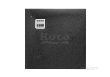 Душевой поддон из материала Stonex® Roca Terran 800x800 черный, с сифоном  и решеткой, AP10332032001400 AP10332032001400