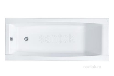 Акриловая ванна Santek Санторини 150х70 прямоугольная белая 1WH302497 1WH302497