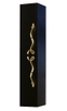 Шкаф-колонна (пенал) подвесной Due amanti черный-золото Due.05.25/BLK/GL
