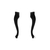 Ножки фигурные Венеция (2 шт), черный глянец