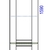 Шкаф-колонна (пенал) подвесной Симфония П4/L/DS, левый