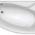 ЭДЕРА 170х110 ванна асимметричная акриловая правосторонняя белая с фронтальной панелью