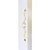 Шкаф-колонна (пенал) подвесной Due amanti белый-золото