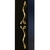 Шкаф-колонна (пенал) подвесной Due amanti черный-золото