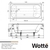 Wotte Start УР 1600х750х458  ванна чугунная c отверстиями для ручек (БП-00000002)
