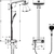 Душевая система Raindance Select E 300 2jet Showerpipe (1)