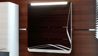 Шкаф-зеркало с светодиодным светильником IVA 65, лен