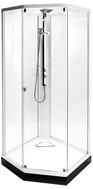 Душевая кабина Showerama 8-5 (900х900 мм) профиль белый, прозрачное стекло