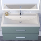 Раковина для ванной кварцевая Uperwood Foster Quartz 90х45,5х17,5 см, белая матовая, жасмин