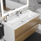 Раковина для ванной Uperwood Family 100х45х17,9 см, белая глянцевая