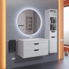 Зеркало для ванной с холодной подсветкой Uperwood Modul 80х80, круглое, сенсор/антизапотевание