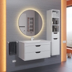 Зеркало для ванной с теплой подсветкой Uperwood Modul 65х65, круглое, сенсор/антизапотевание