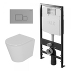 Комплект Унитаз подвесной безободковый DK Venice DT1026016 + кл. DB1519001, хром