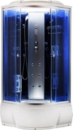 Душевая кабина Aquacubic 3302D blue mirror