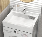 Раковина над стиральной машиной Uperwood Vission 60х50х11 см, белая глянцевая