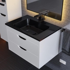Раковина для ванной Uperwood Modul 62х45х12 см, черная глянцевая
