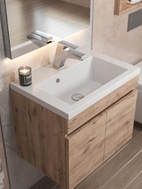 Раковина для ванной 50 см, Uperwood Eva, белая глянцевая