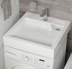 Раковина над стиральной машиной Uperwood Vission 60х60х11 см, белая глянцевая