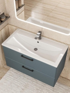 Раковина для ванной Uperwood Foster 90х45,5х17,5 см, белая глянцевая