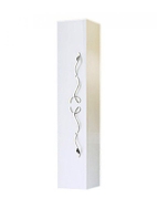 Шкаф-колонна (пенал) подвесной Due amanti белый-хром