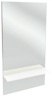 Высокое зеркало Struktura с меламиновой полочкой (Ш 59 x Г 2 x В 107.2 см), белое