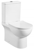 Унитаз-компакт напольный AZARIO Ambra 645x370x815 безободковый, в комплекте сиденьем микролифт (AZ-848G)