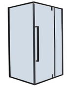 Душевое ограждение  ALT-B-Q10 (100x100x195) б/п, 1 упаковка