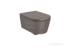 Унитаз Roca Inspira Round подвесная 560, Rimless, кофейный 346527660