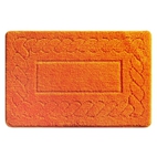 Коврик для ванной комнаты, 50*80 см, микрофибра, Clever Plait (orange), Milardo, 320M580M12