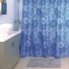 Штора для ванной комнаты, 180*200 см, полиэстер, Ultramarine Dots, Milardo, 900P180M11