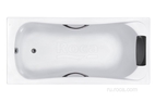 Акриловая ванна Roca BeCool 170x80 прямоугольная, с отверстиями для ручек, белая ZRU9302852
