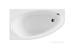 Акриловая ванна Roca Corfu 160x90 асимметричная левая белая 248573000