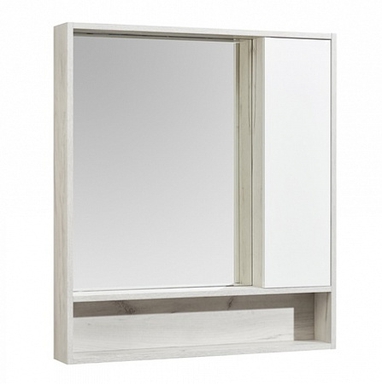 Зеркальный шкаф AQUATON Флай 80 белый, дуб крафт 1A237702FAX10 1A237702FAX10