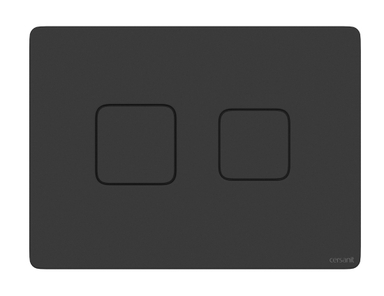 Кнопка ACCENTO SQUARE для AQUA 50 пневматическая пластик черный матовый A63838