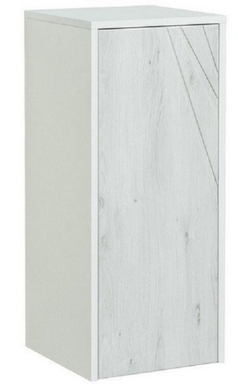 Шкафчик с корзиной Сакура Ольха Наварра/Белый глянец 1A220703SKW80