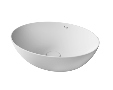 Раковина накладная DK Matrix DT1390708, 410*335*145мм, матовый белый DT1390708