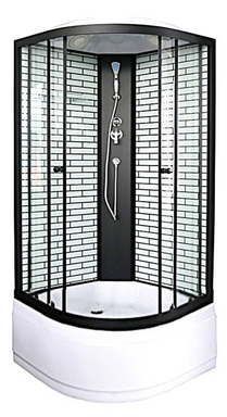 Душевая кабина ALT-E100B (100*100*215) в/п, 3 упаковки ALT-E100B