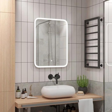 Зеркало для ванной с подсветкой Uperwood Foster 70х80 см, прямоугольное, сенсор/антизапотевание 291020560