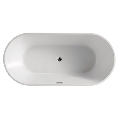 Ванна акриловая Azario BRISTOL 1700х800х580, свободностоящая, в комплекте с сифоном и металлической рамой, (BRI17080) BRI17080